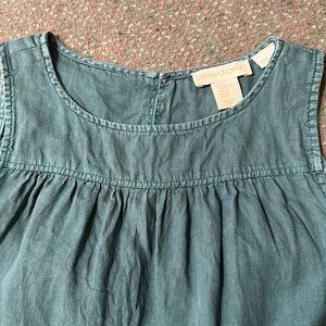 Cynthia Rowley blue linen dress xs